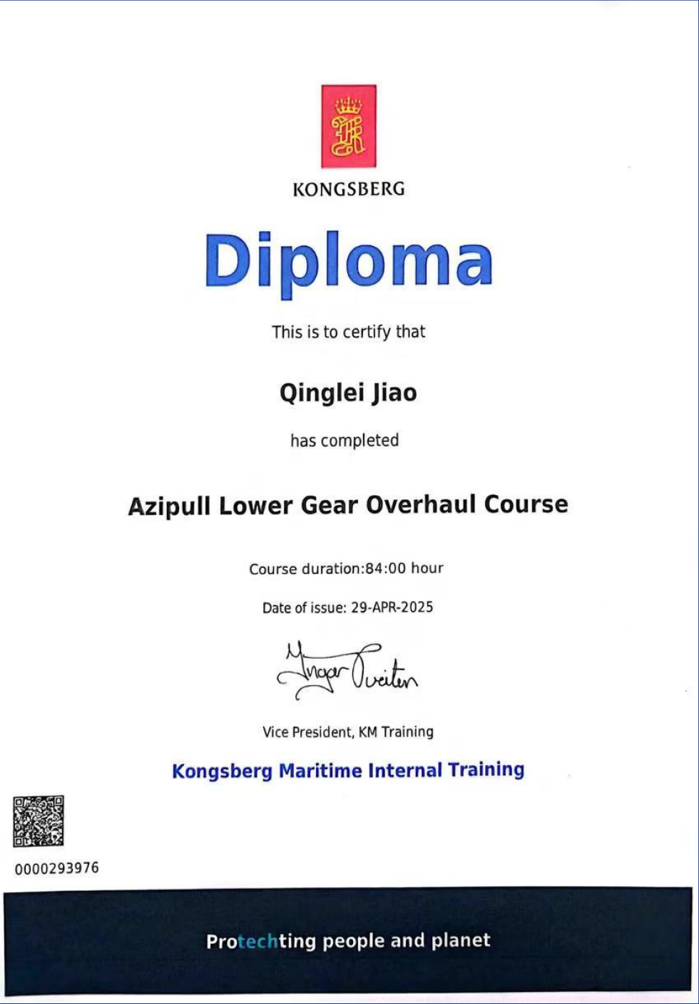 Engineer training certificate 3
